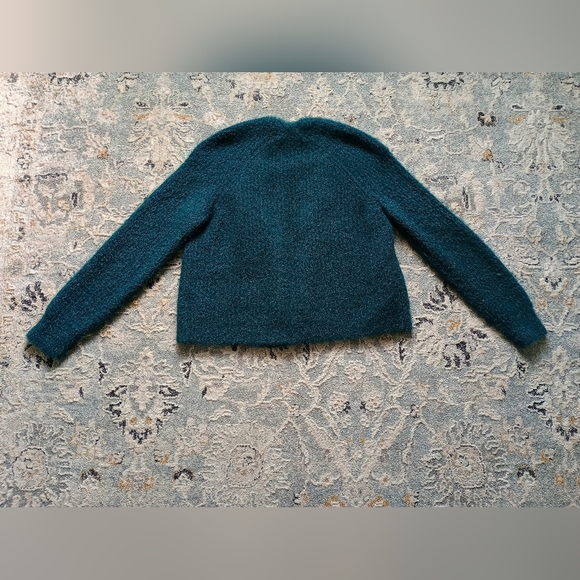 Anthropologie / Sleeping On Snow | Eyelash Cardigan | Size XS | Emerald Color - Picture 6 of 8